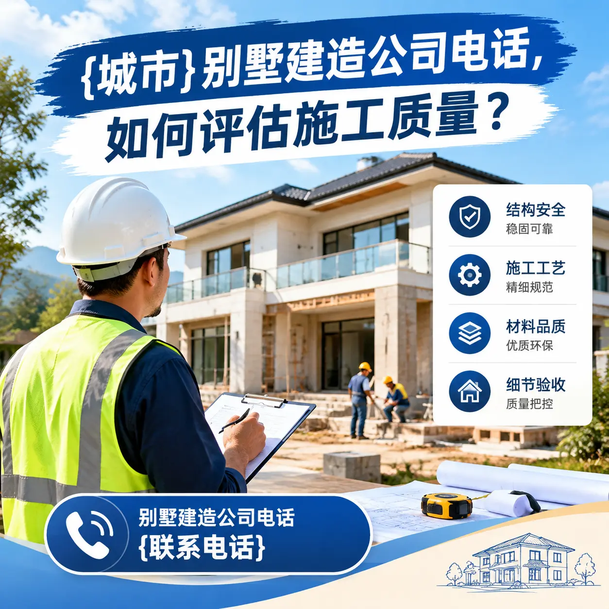 紫云别墅建造公司电话,如何评估施工质量?
