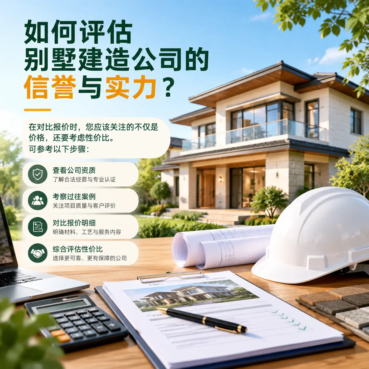 如何评估 紫云 别墅建造公司的信誉与实力？