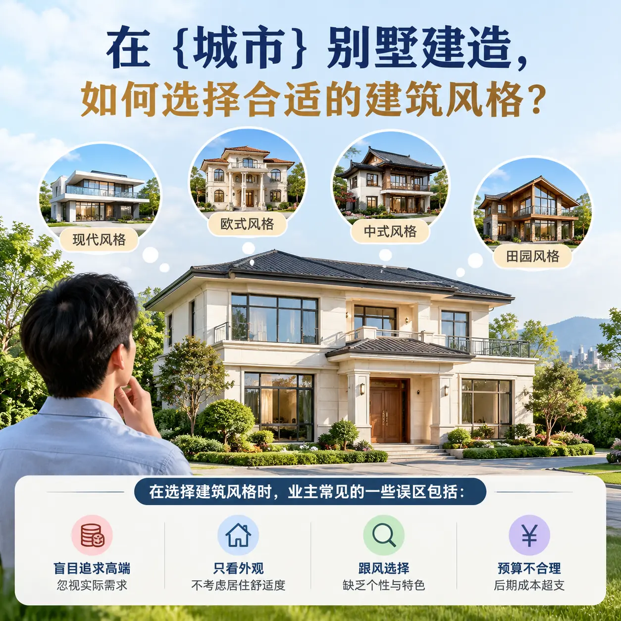在 紫云 别墅建造,如何选择合适的建筑风格?